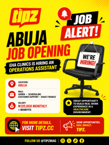 Abuja Job Opening, EHA Clinics Is Hiring an Operations Assistant